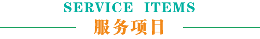 服務(wù)項(xiàng)目